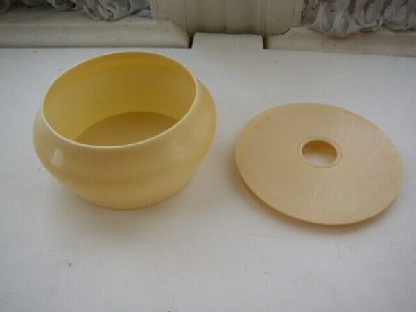 Vintage, 3-pc Celluloid Hair Receivers with Lids