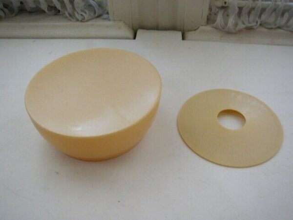 Vintage, 3-pc Celluloid Hair Receivers with Lids