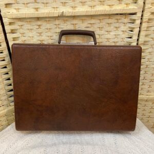 Vintage 1950s Samsonite Brown Fiberglass Briefcase