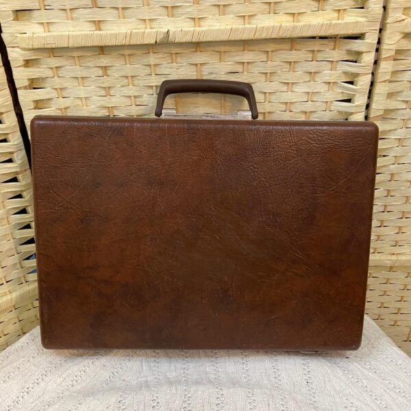 Vintage 1950s Samsonite Brown Fiberglass Briefcase