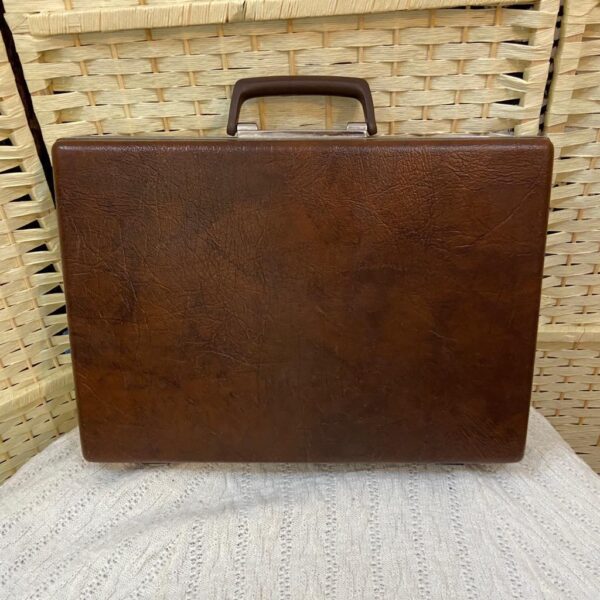 Vintage 1950s Samsonite Brown Fiberglass Briefcase