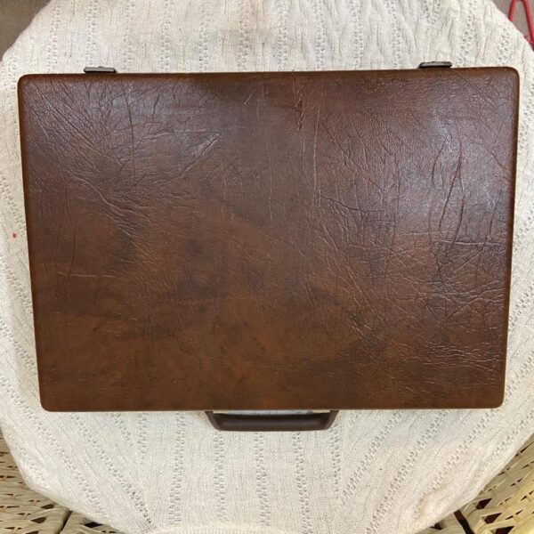 Vintage 1950s Samsonite Brown Fiberglass Briefcase