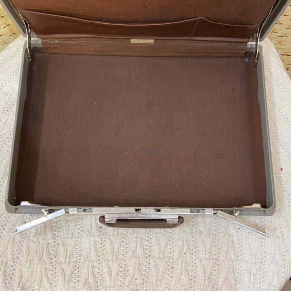 Vintage 1950s Samsonite Brown Fiberglass Briefcase