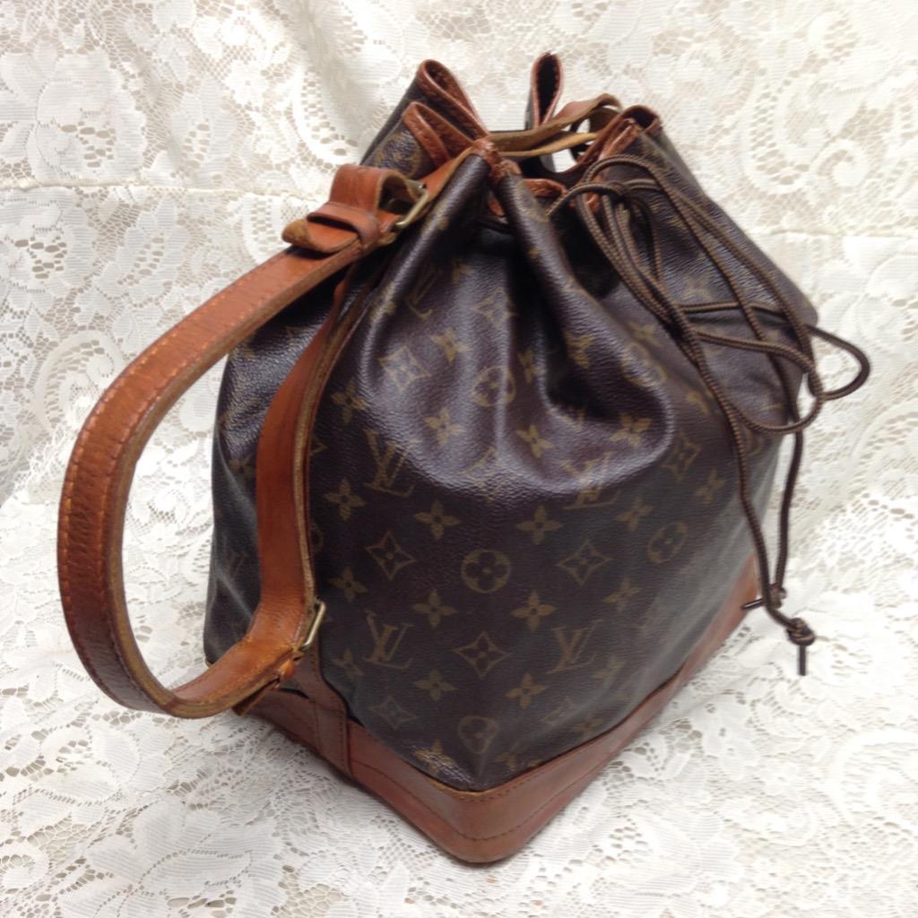 Louis Vuitton Brown Mono Coated Canvas Noe Shoulder Bag 13inx10inx7in (NDC)