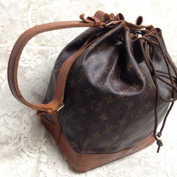 Louis Vuitton Brown Mono Coated Canvas Noe Shoulder Bag 13inx10inx7in (NDC)