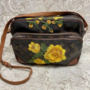 Authentic Louis Vuitton Brown Mono Nile Crossbody 11inx8inx4.5in (891TH)