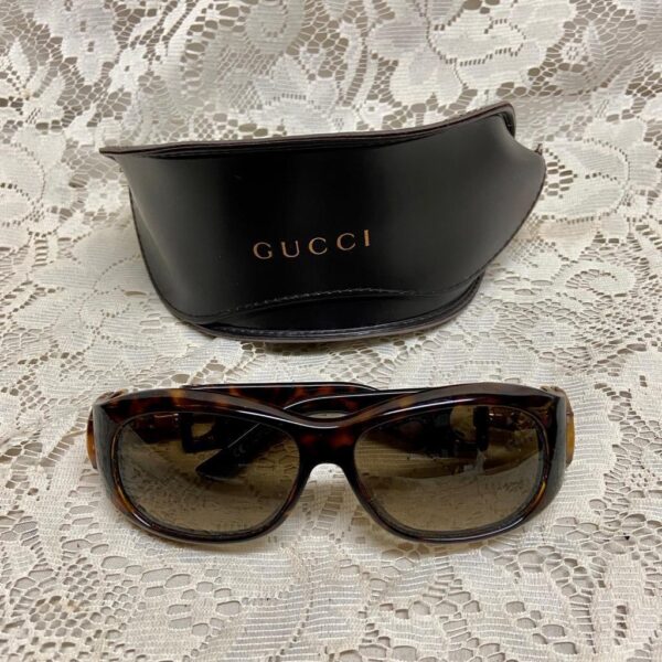 Gucci, Italy, GG293701S Brown Tortoise Sunglasses With Original Case