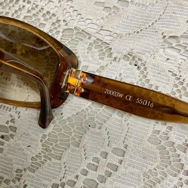 Louis Vuitton, France Amber Gold Sunglasses With Original Case