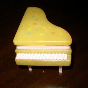 Rare, Alabaster Grand Piano Jewelry Casket-Trinket Box