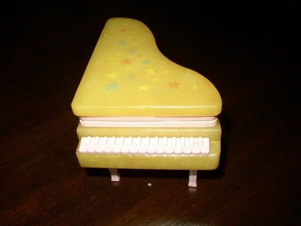 Rare, Alabaster Grand Piano Jewelry Casket-Trinket Box