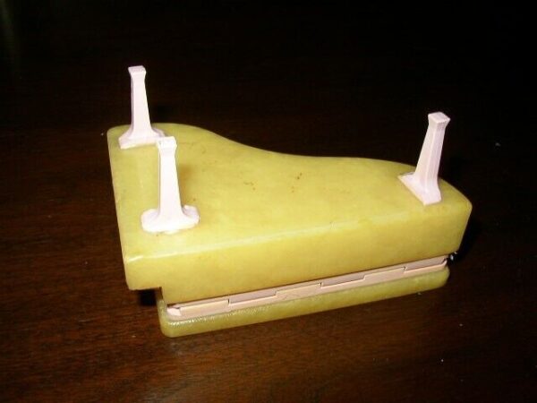 Rare, Alabaster Grand Piano Jewelry Casket-Trinket Box