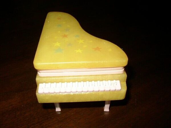 Rare, Alabaster Grand Piano Jewelry Casket-Trinket Box