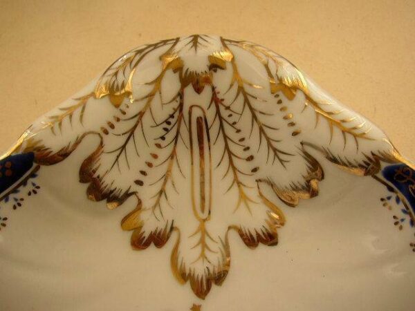 Vintage Mottahedeh Co Diplomatic Service Eagle Feathers Oyster-Clam Dish (B)