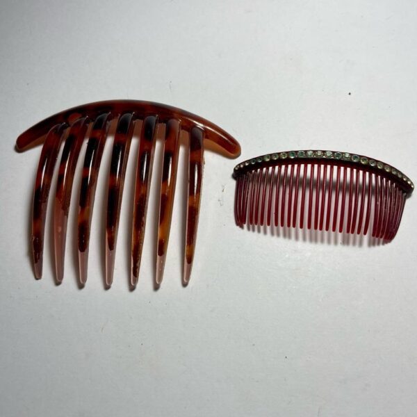 Vintage, Lot of 6 Celluloid Tortoiseshell Backcombs or Haircombs