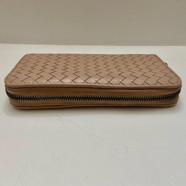 Authentic Bottega Veneta Beige Zippy Long Wallet 7.5in x 4.5in