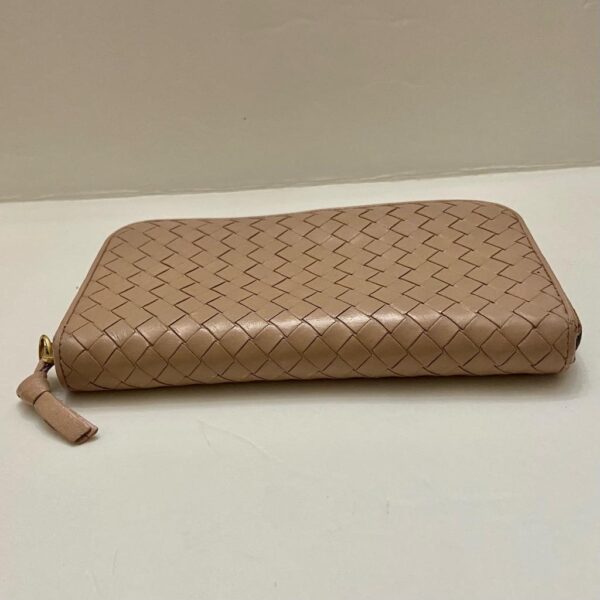 Authentic Bottega Veneta Beige Zippy Long Wallet 7.5in x 4.5in