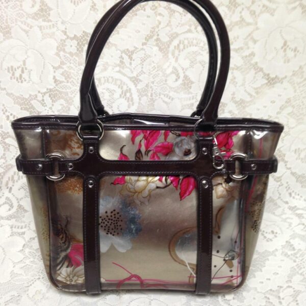 Ferragamo, Beautiful Floral Tote- Handbag 9inx7inx3.5in