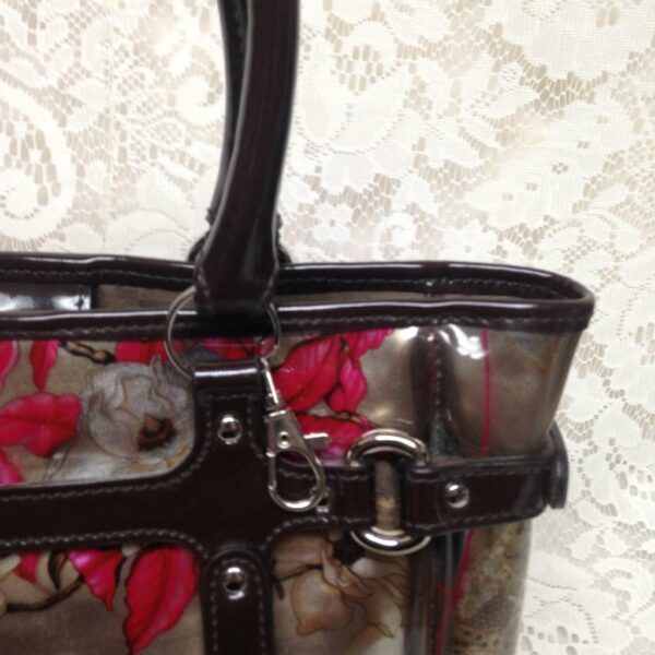 Ferragamo, Beautiful Floral Tote- Handbag 9inx7inx3.5in