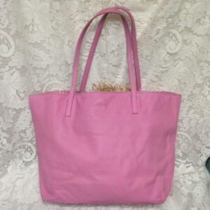 Authentic Loewe, Spain Pink Genuine Leather Tote-Hand Bag- 10in x 10in x 6 in