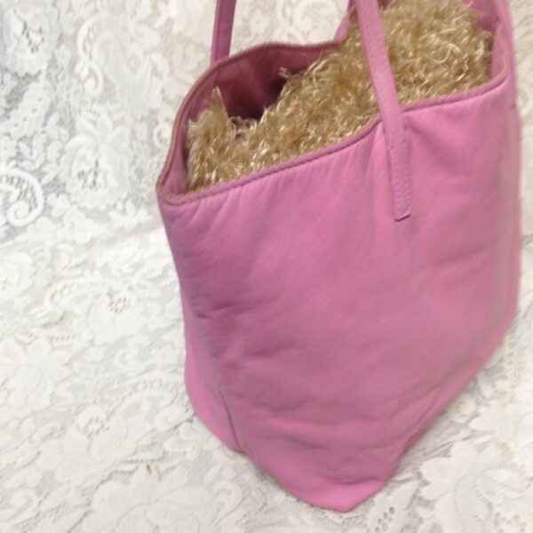 Authentic Loewe, Spain Pink Genuine Leather Tote-Hand Bag- 10in x 10in x 6 in