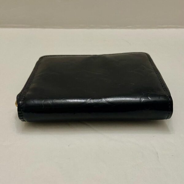 Authentic Louis Vuitton Black Vernis Leather Mono Zippy Coin Wallet 4.5in x 4in