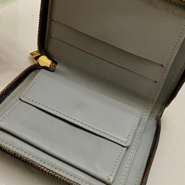 Authentic Louis Vuitton Black Vernis Leather Mono Zippy Coin Wallet 4.5in x 4in