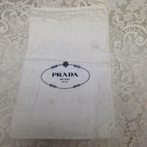 Prada White Dust Bag 14in x 8.5in