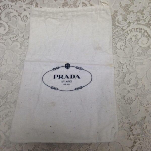 Prada White Dust Bag 14in x 8.5in