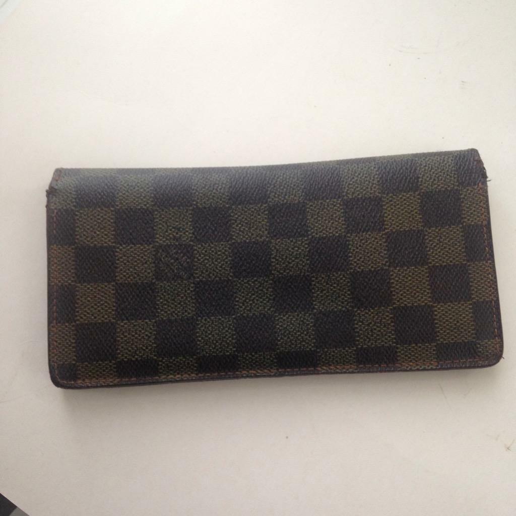 Authentic Louis Vuitton, Damier Ebene Long Wallet 7.25in x 4.5n (SP2087)