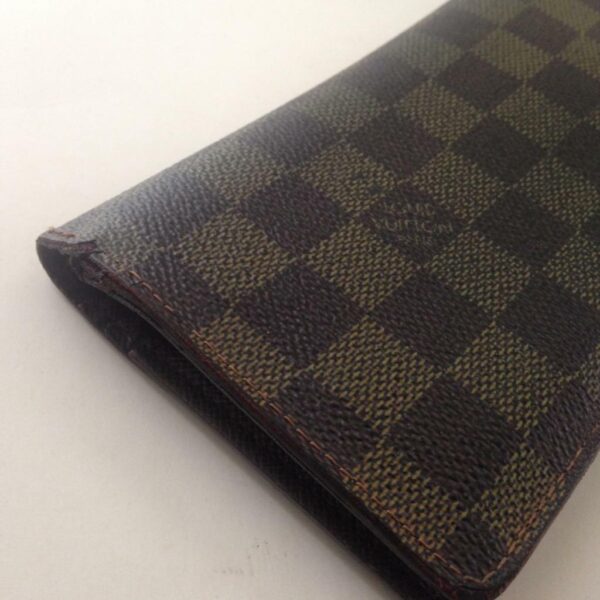 Authentic Louis Vuitton, Damier Ebene Long Wallet 7.25in x 4.5n (SP2087)