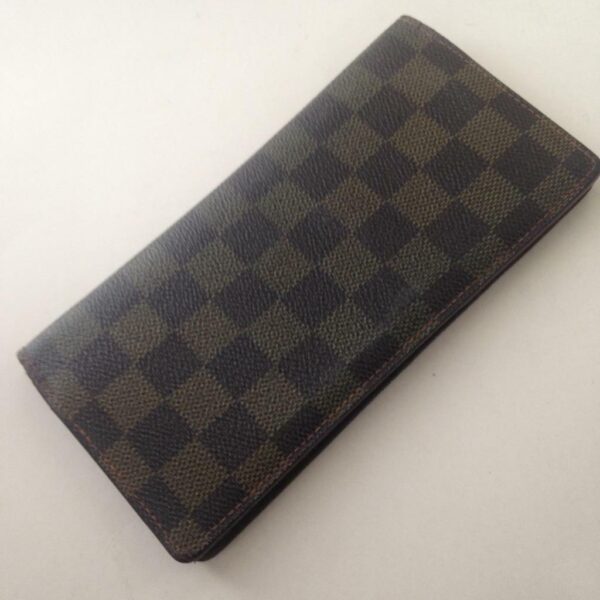 Authentic Louis Vuitton, Damier Ebene Long Wallet 7.25in x 4.5n (SP2087)