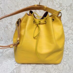 Louis Vuitton Yellow Epi Leather Noe Draw String Handbag-Shoulder Bag 15inx10in