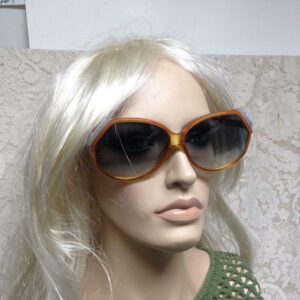 Christian DIor, Germany, Sunglasses with Gold and White Jacquard Case