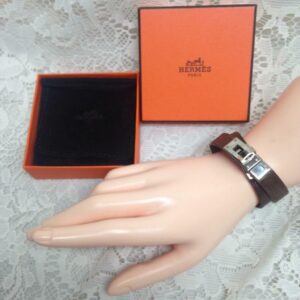 2011 Hermes Kelly Double Tour Leather Bracelet (S) FL-O