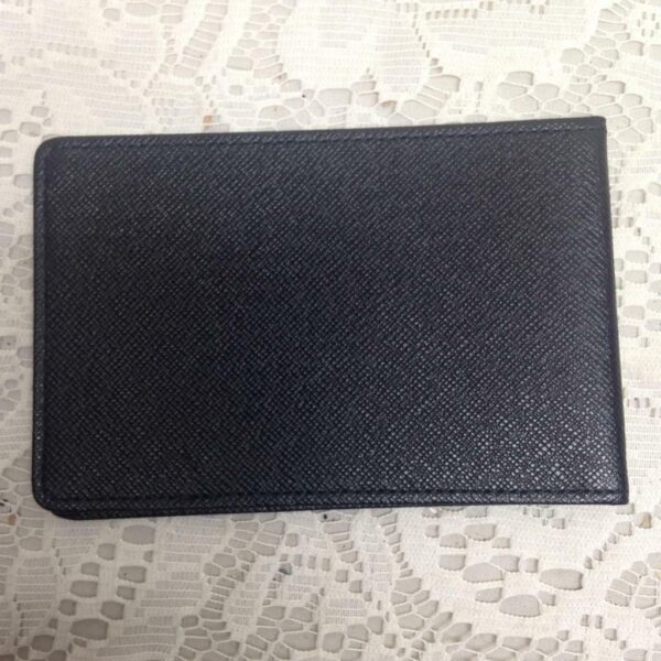 Louis Vuitton Black Taiga Leather Credit Card Case 5in x 3.5 in