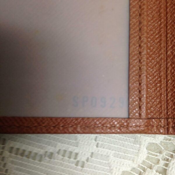 Louis Vuitton Brown Taiga Leather Credit Card Case SP0929