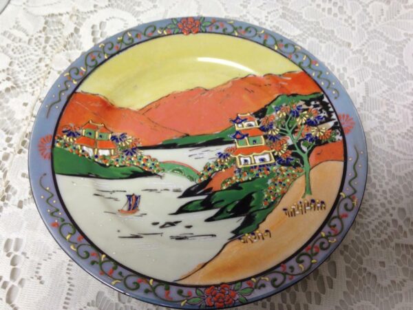 Vintage, Rare, JapanVariant, Gaudy Blue Willow 7.5in Lunch or Snack Plate