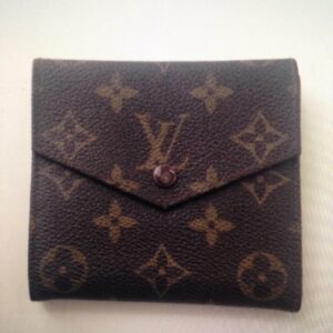 Louis Vuitton, Brown Mono, Unisex Compact Tri-fold Wallet (884AN)