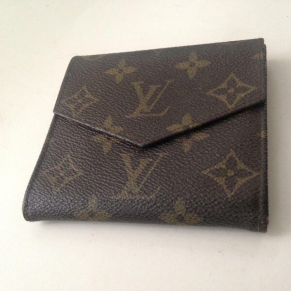 Louis Vuitton, Brown Mono, Unisex Compact Tri-fold Wallet (884AN)