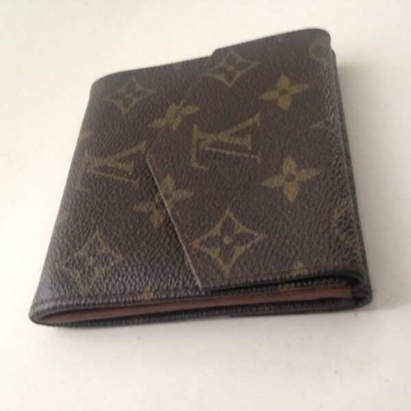 Louis Vuitton, Brown Mono, Unisex Compact Tri-fold Wallet (884AN)