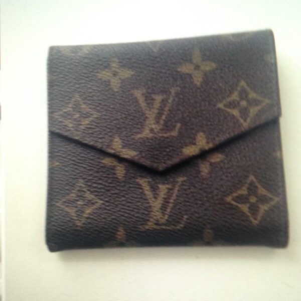 Louis Vuitton, Brown Mono, Unisex Compact Tri-fold Wallet (884AN)