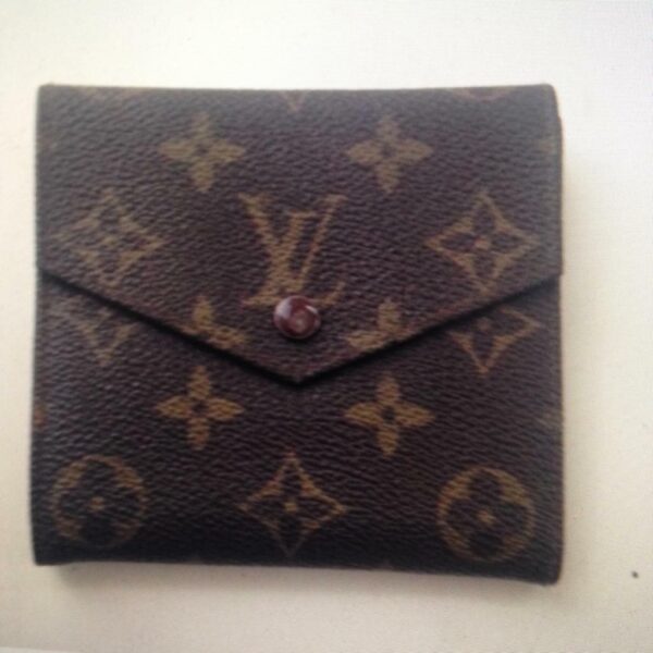 Louis Vuitton, Brown Mono, Unisex Compact Tri-fold Wallet (884AN)