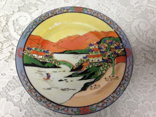 Vintage, Rare, JapanVariant, Gaudy Blue Willow 7.5in Lunch or Snack Plate