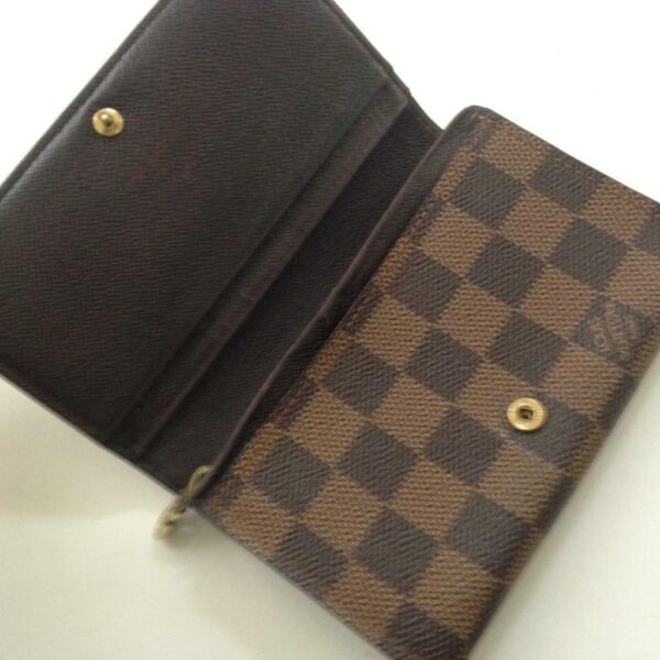 Louis Vuitton, Damier Ebene Tresor Bi-Fold Zip Wallet 5.5in x 4in (MI0917)