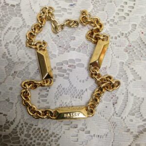 Authentic, Bally Heavy Gold Plated 18-in Necklace