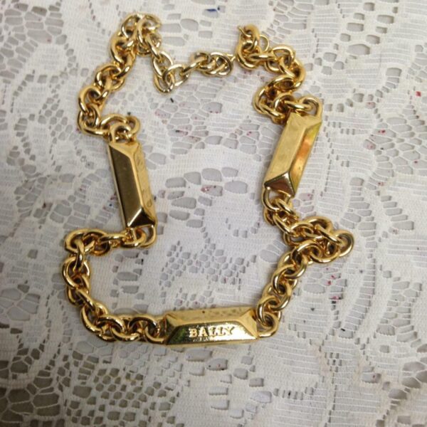 Authentic, Bally Heavy Gold Plated 18-in Necklace