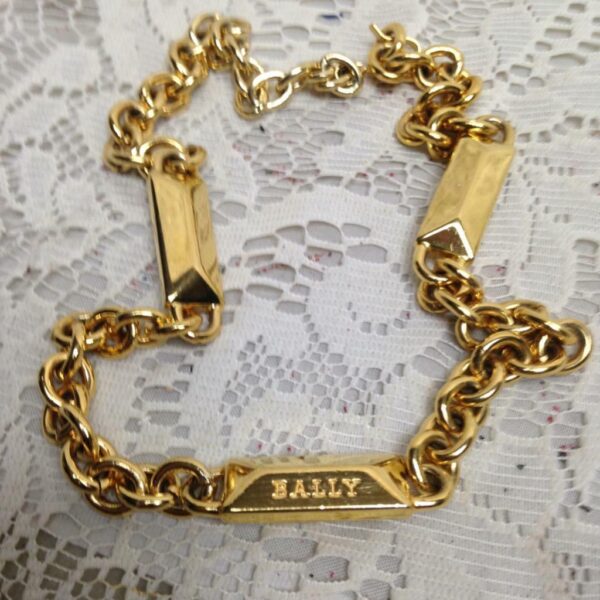 Authentic, Bally Heavy Gold Plated 18-in Necklace