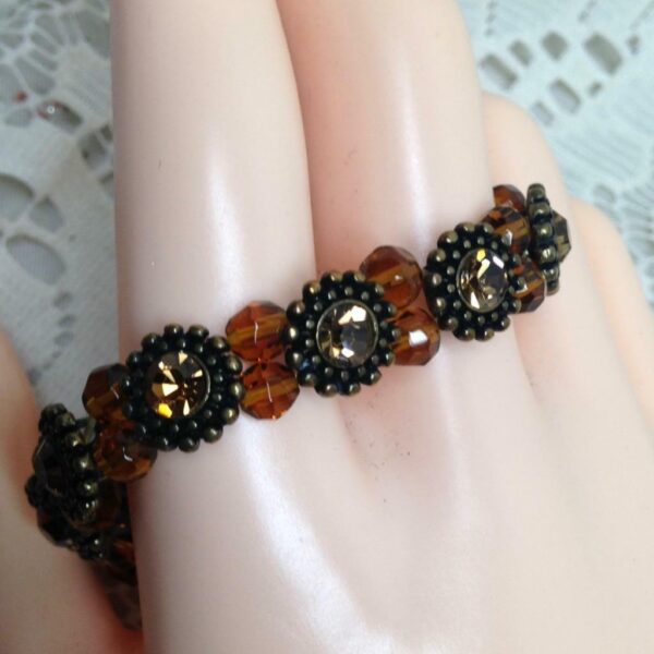 3pc Multi colored Beaded Stretchable Bracelets