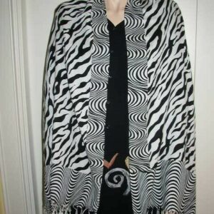 Fabulous, Black and White Animal Print Scarf, Wrap, Shawl, etc.