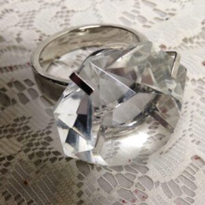 Large Faux Diamond Ring or Napkin Ring